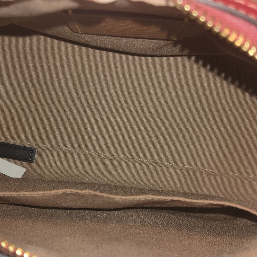 Coach Cherry Pattern Satchel - Brown and Pink - Picture 11 of 16